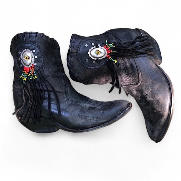 Zodiac Shoes - Vintage Zodiac Black Leather Boots